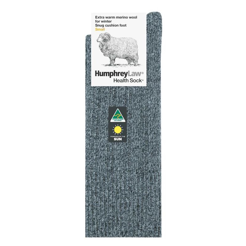 Humphrey Law-Socks Health For Winter Merino No Tight Elastic Top - Charcoal image number 0